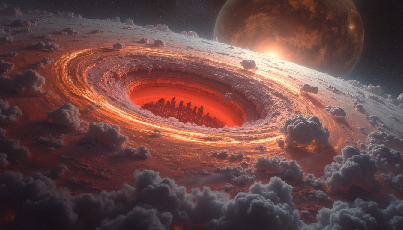dive into the mesmerizing world of jupiter's colossal storms, focusing on the iconic great red spot. discover the mysteries, dynamics, and breathtaking features of this immense storm system that has captured the imagination of astronomers and space enthusiasts alike.