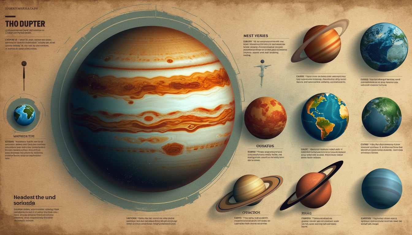discover the fascinating details about jupiter, the largest planet in our solar system. learn about its massive size, unique features, and the mysteries that make it a captivating subject of study for astronomers and space enthusiasts alike.