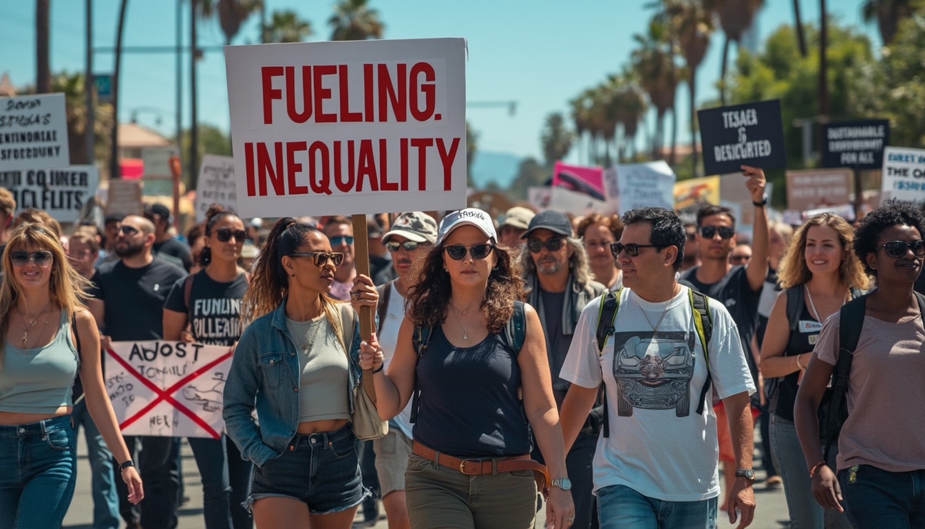 explore the intriguing connections between high-profile california donors and the anti-tesla protests, revealing how influential figures in elon musk's inner circle are driving this movement. uncover the motivations and implications behind this controversial campaign.