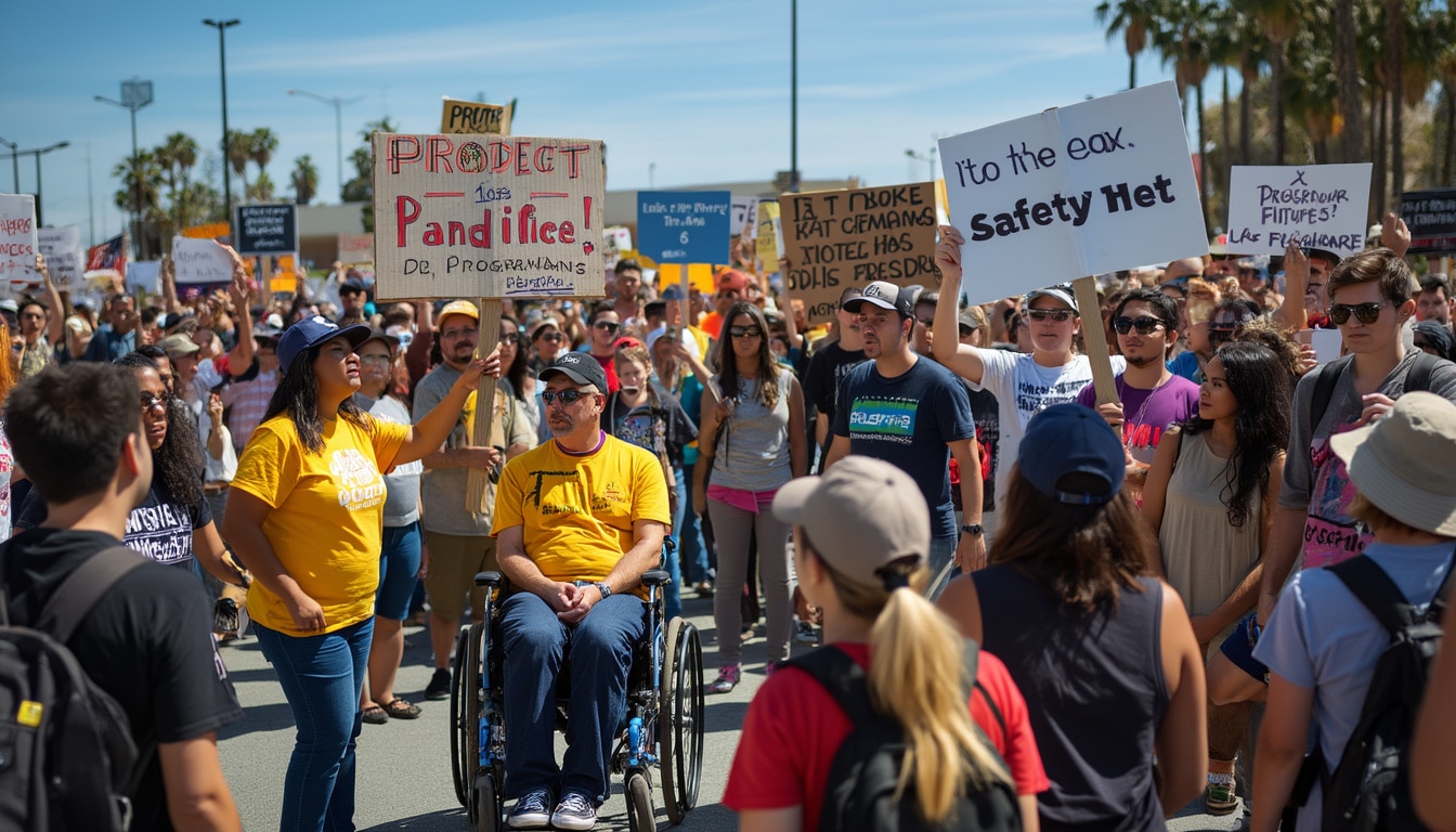 a gathering of demonstrators at spacex headquarters highlights public opposition to proposed federal budget cuts, emphasizing the impact on innovation and space exploration. join the conversation on the importance of sustaining funding for aerospace advancements.