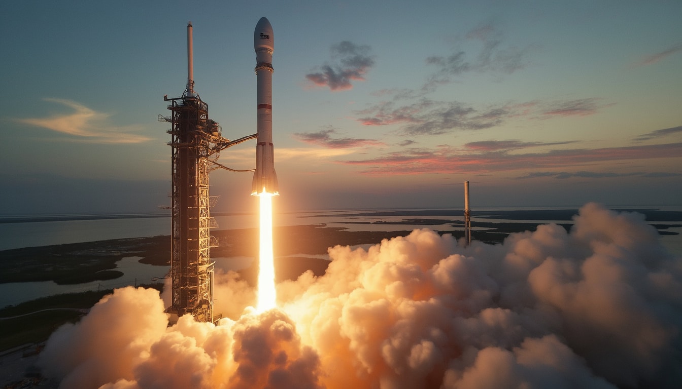 stay informed with live updates as spacex gears up for the launch of 28 starlink v2 mini satellites using a falcon 9 rocket from cape canaveral. join us for real-time coverage and detailed insights into this exciting mission that aims to enhance global internet connectivity.