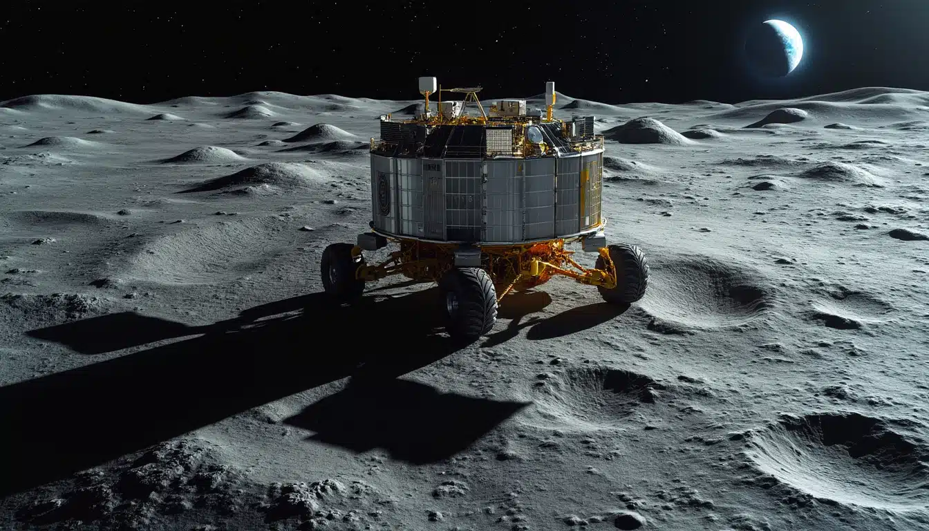 explore the stunning new imagery captured by nasa's orbiter, showcasing the enigmatic blue ghost lander resting on the lunar surface. discover the mysteries and details of this remarkable spacecraft in breathtaking detail.