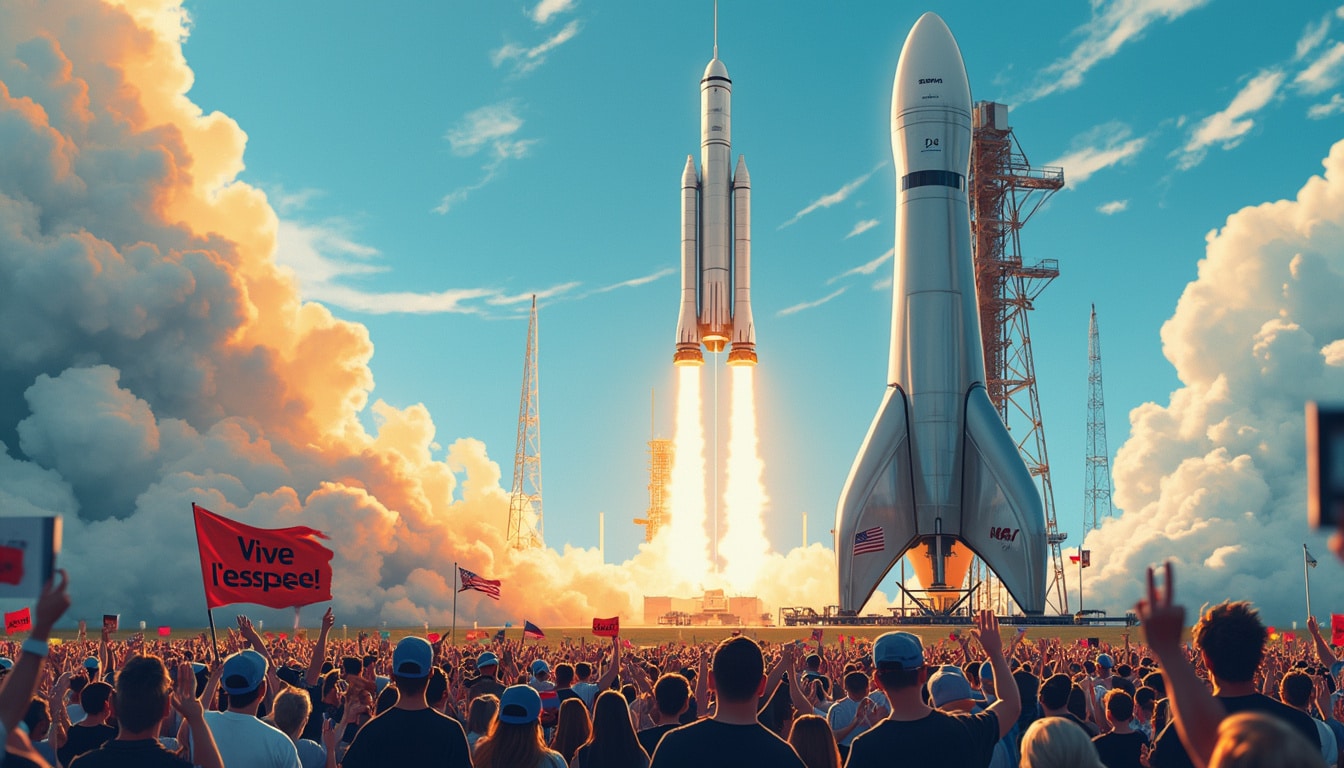 witness the breathtaking descent of spacex's starship as it gracefully navigates through earth's atmosphere. experience stunning visuals and awe-inspiring moments that highlight the advanced technology and engineering behind one of the most ambitious space missions of our time.