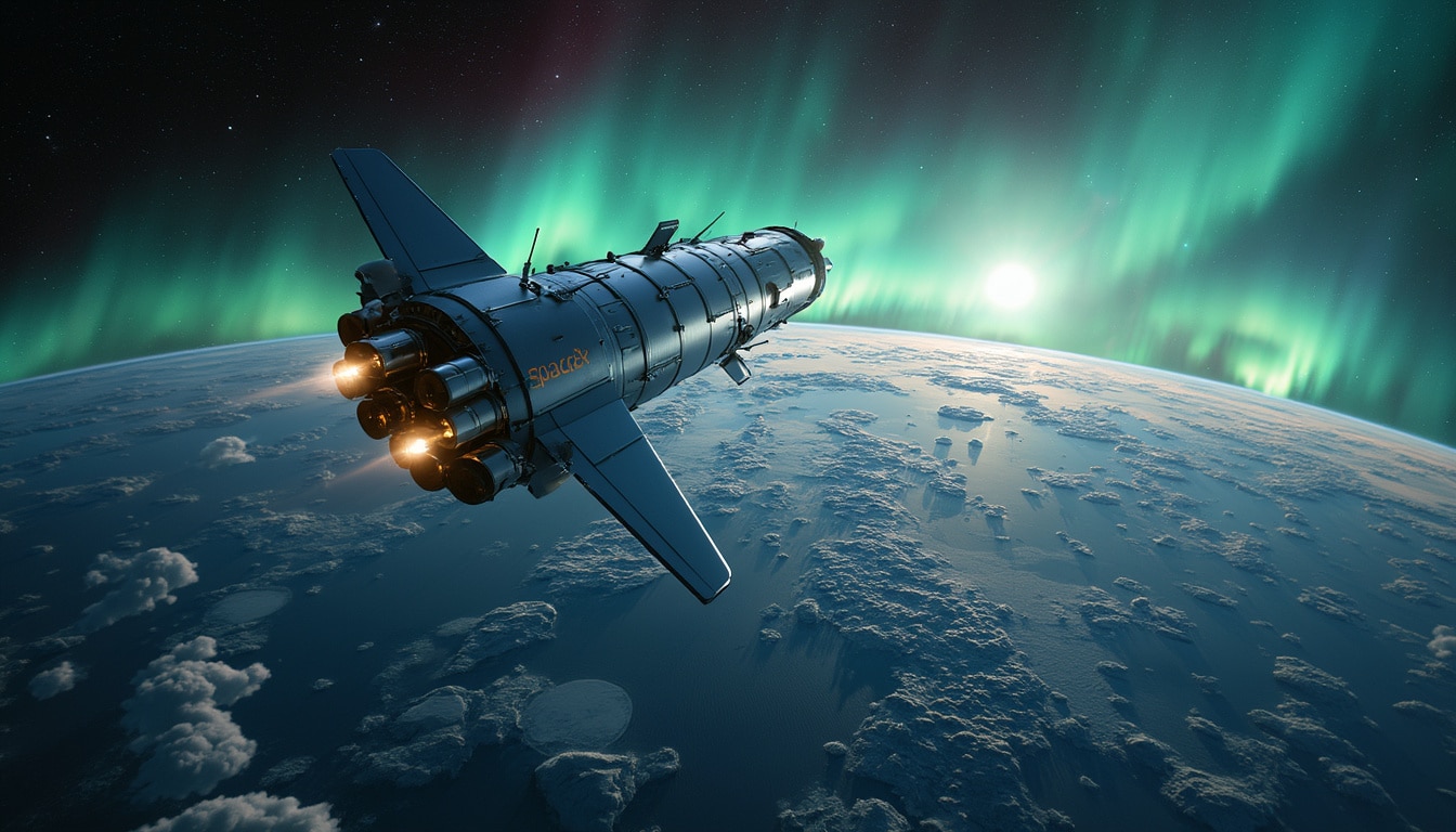 join a daring chinese crypto mogul as they set sail on an unprecedented polar expedition aboard a spacex capsule, blending adventure with technology in a quest for discovery and innovation.