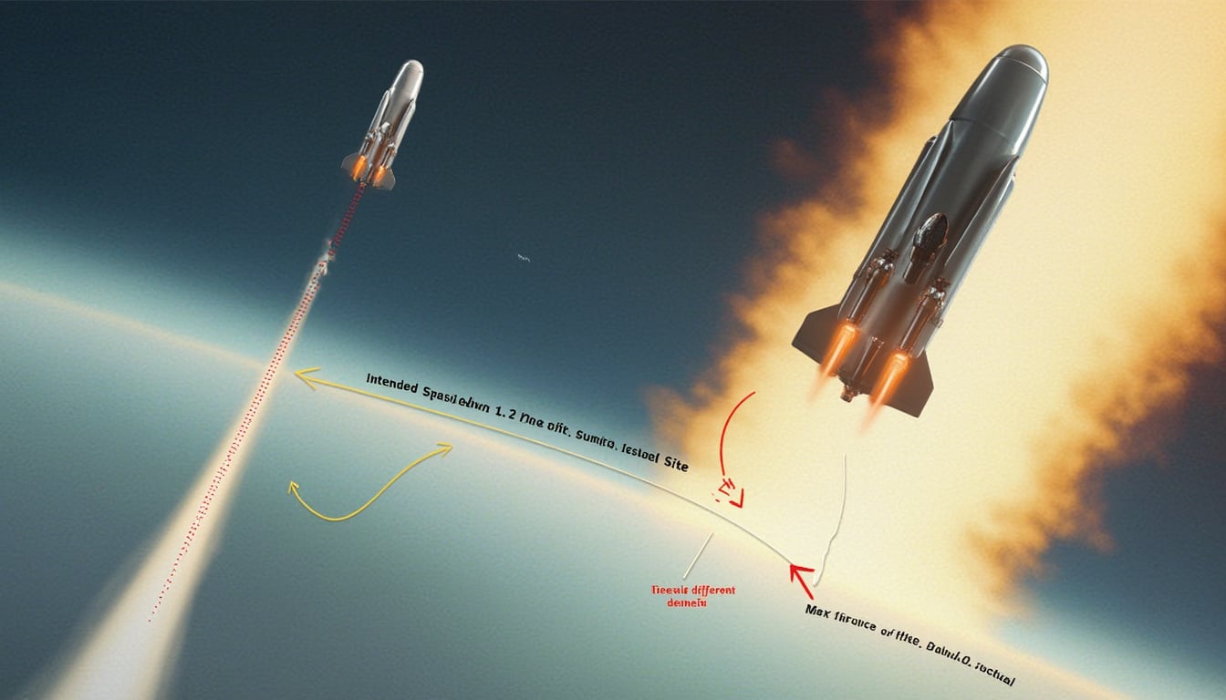 spacex encounters an unforeseen obstacle as its experimental reentry capsule veers from its planned trajectory, raising concerns and questions about future missions and safety protocols. stay informed on this developing story.