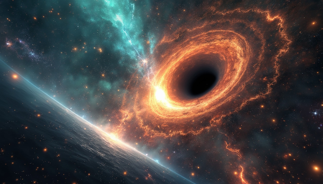 discover how nasa's latest spacecraft has unveiled a colossal black hole that is emitting unprecedented levels of x-ray energy, shedding light on the mysteries of our universe and the extraordinary phenomena that exist within it.