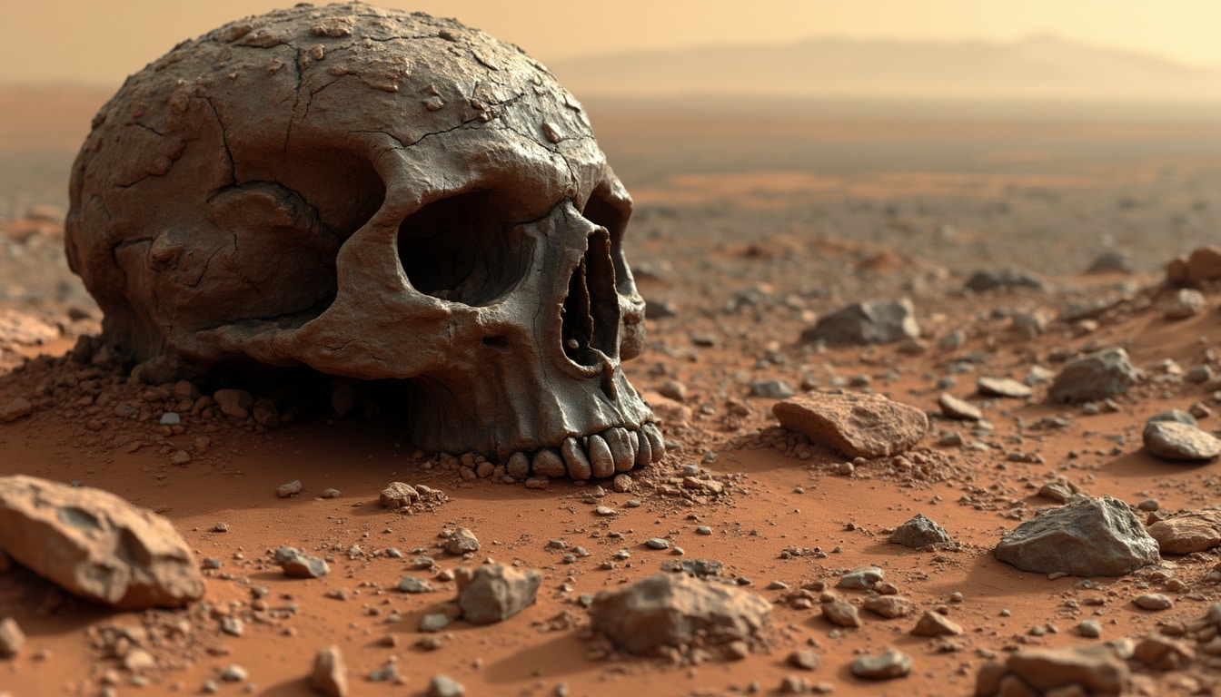 nasa has uncovered a peculiar skull-shaped rock on the martian surface, sparking excitement and curiosity among scientists and space enthusiasts alike. this astonishing discovery raises questions about the geological processes on mars and the potential for bizarre formations on other planets.